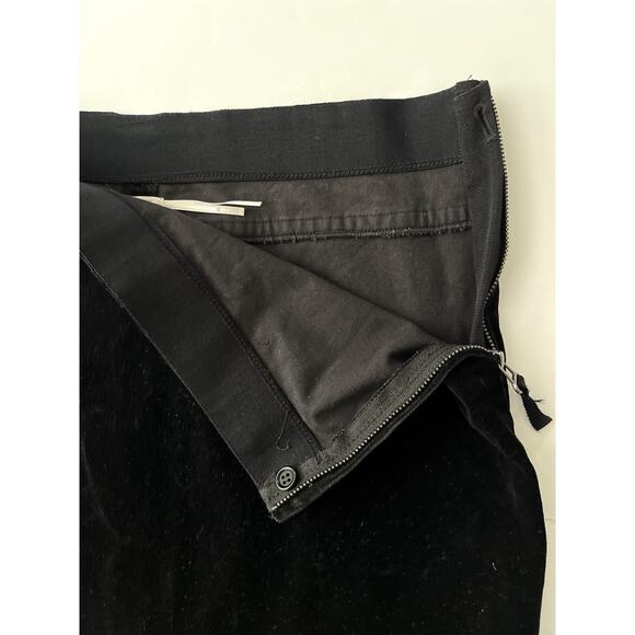 Leon Max Velvet Mini Skirt XS Black Stretchy Y2K School Preppy - Picture 2 of 6